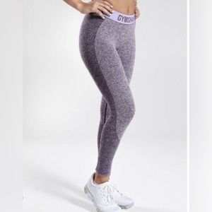 Gymshark Flex Purple/Gray Leggings